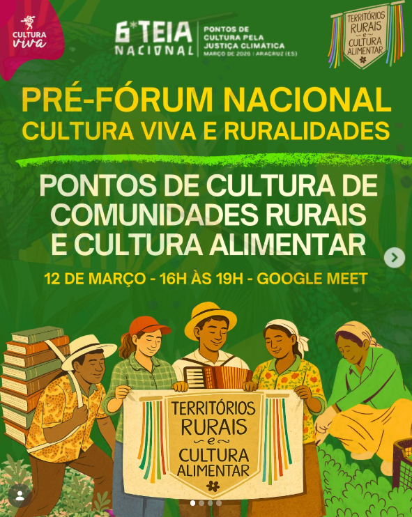 Pré Fórum Nacional Cultura Viva e ruralidades