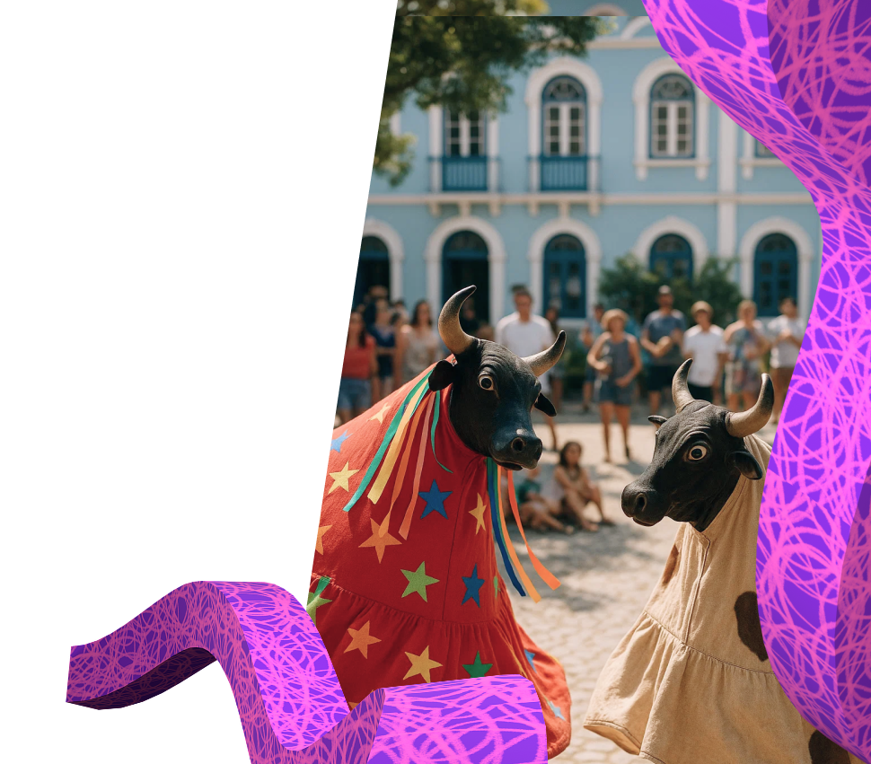 Pessoa representando a cultura